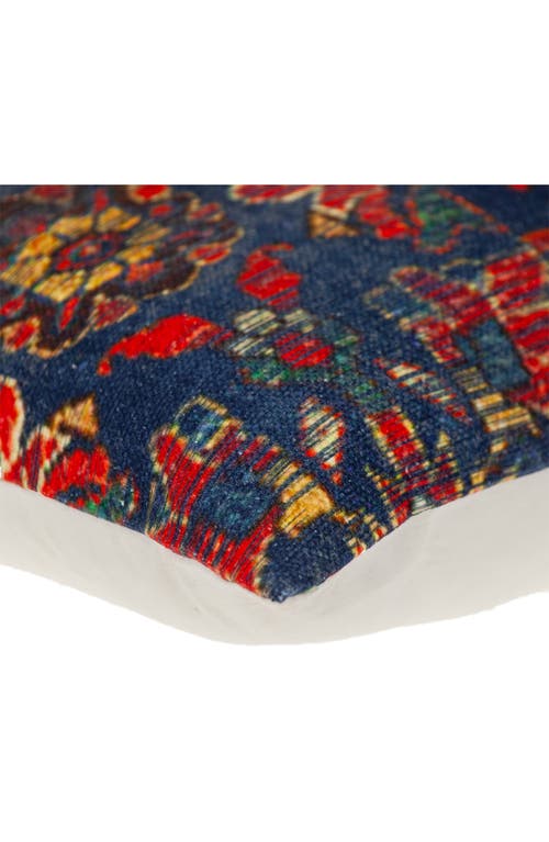 Parkland Collection Tapestry Cotton Accent Pillow In Blue