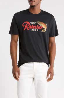 Rainier Brew Fish Cotton Graphic T-Shirt