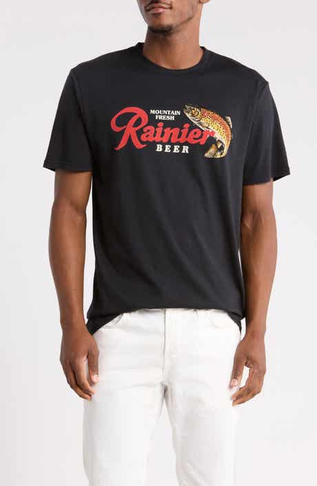 Rainier Brew Fish Cotton Graphic T-Shirt