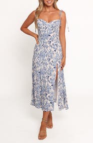 Petal & Pup Azura Floral Tie Strap Maxi Dress