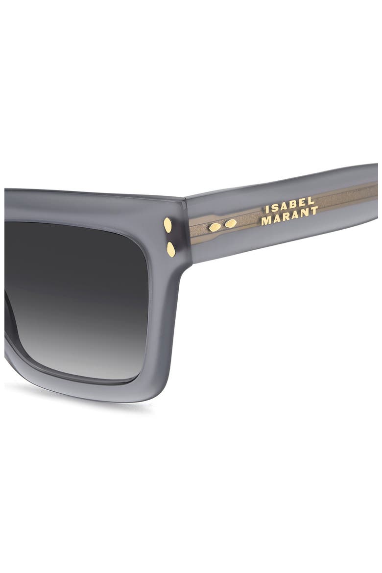 53mm Gradient Rectangular Sunglasses, Alternate, color, GREY/ DARK GREY SF