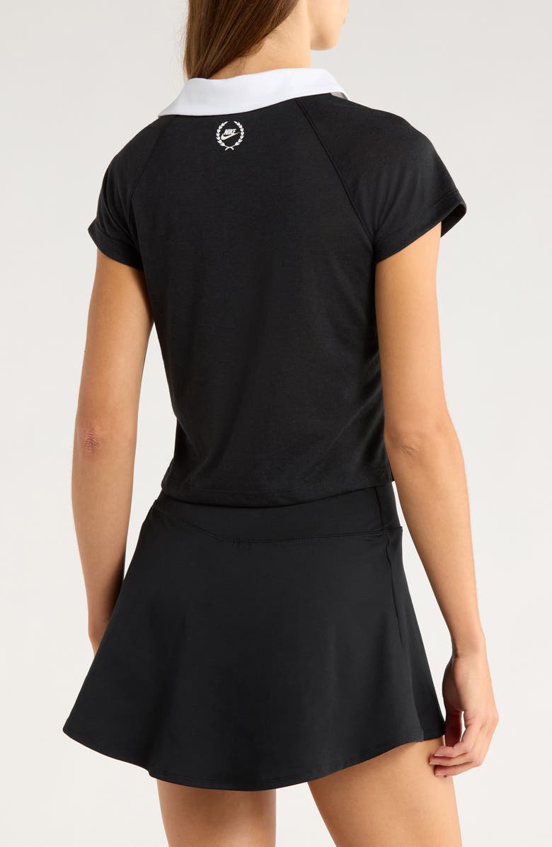 Nike Sportswear Retro Polo, Alternate, color, Black/ White/ Sail