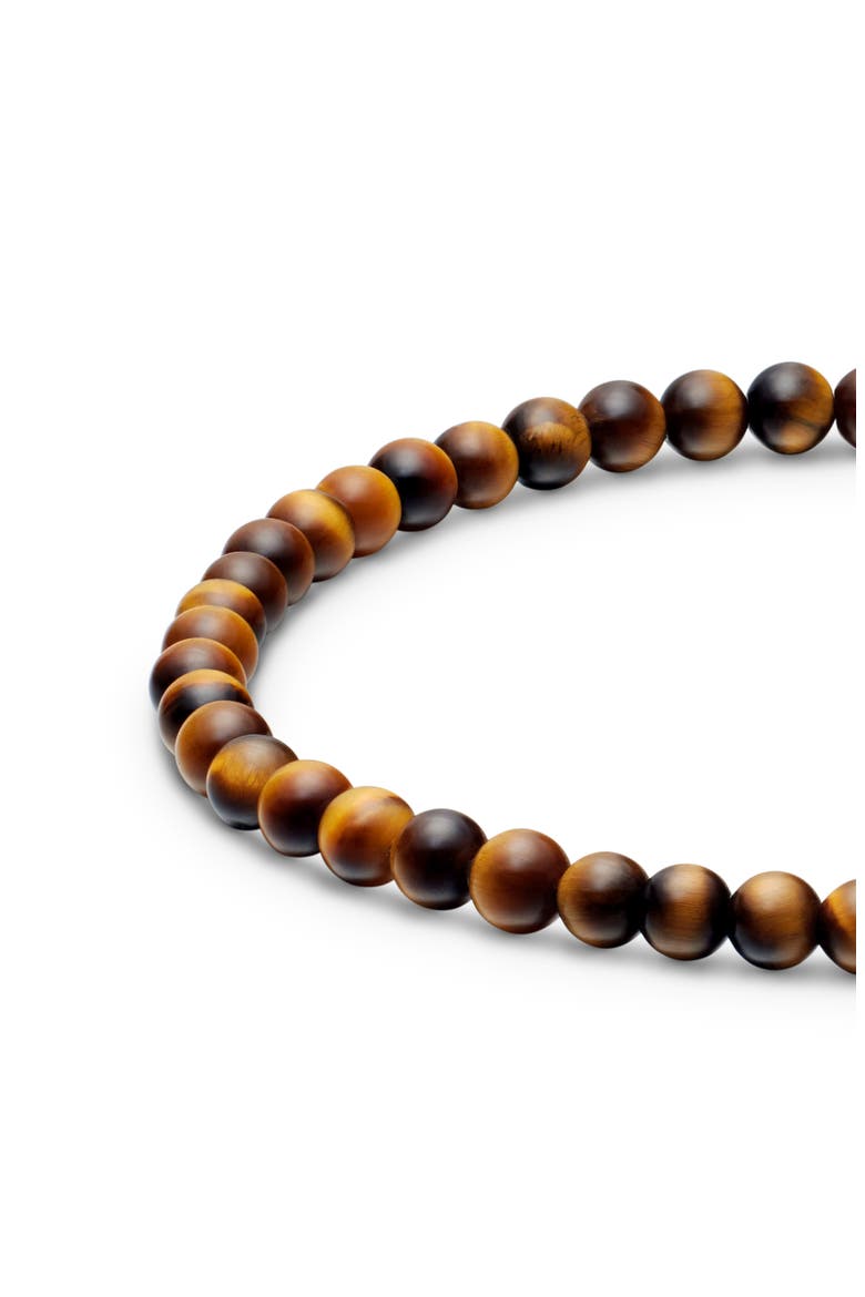 Men's Spiritual Beads Bracelet, Alternate, color, TIGERS EYE