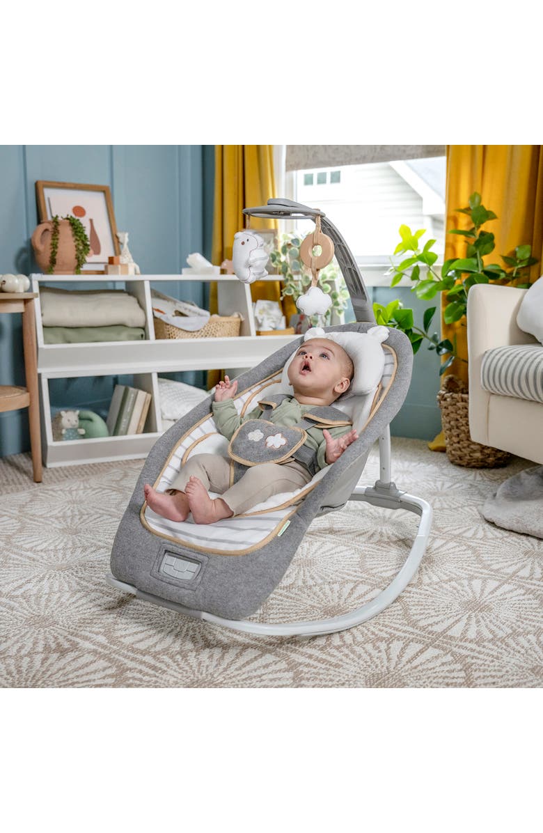 INGENUITY Boutique Collection Rocking Seat with Premium Plush Fabrics, Alternate, color, Grey
