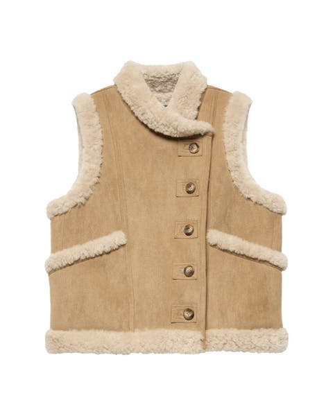 Suede Faux Fur Vest
