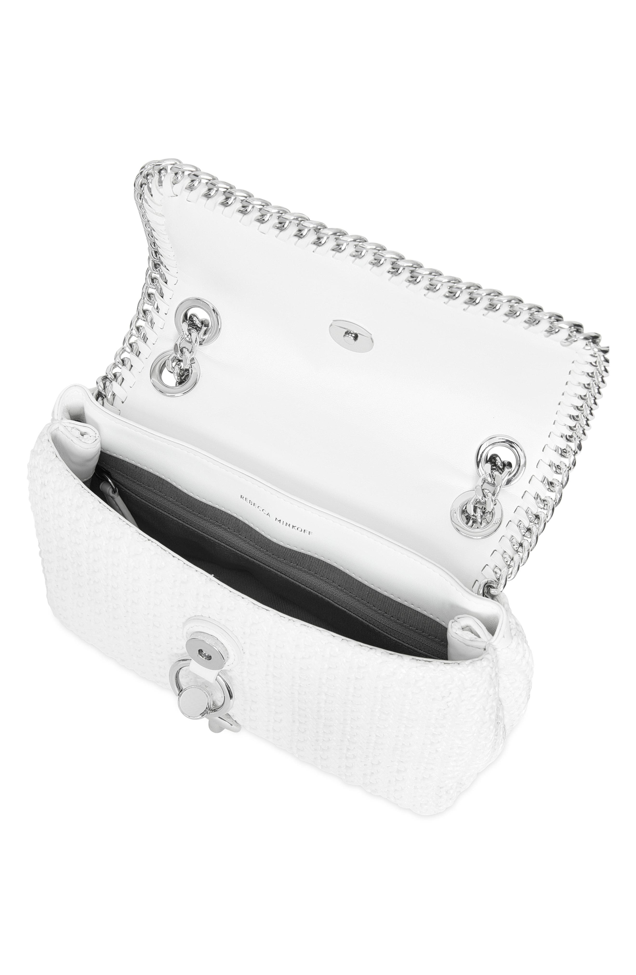 Rebecca Minkoff Edie Whipstitch & Chain Faux Leather Crossbody, Alternate, color, 