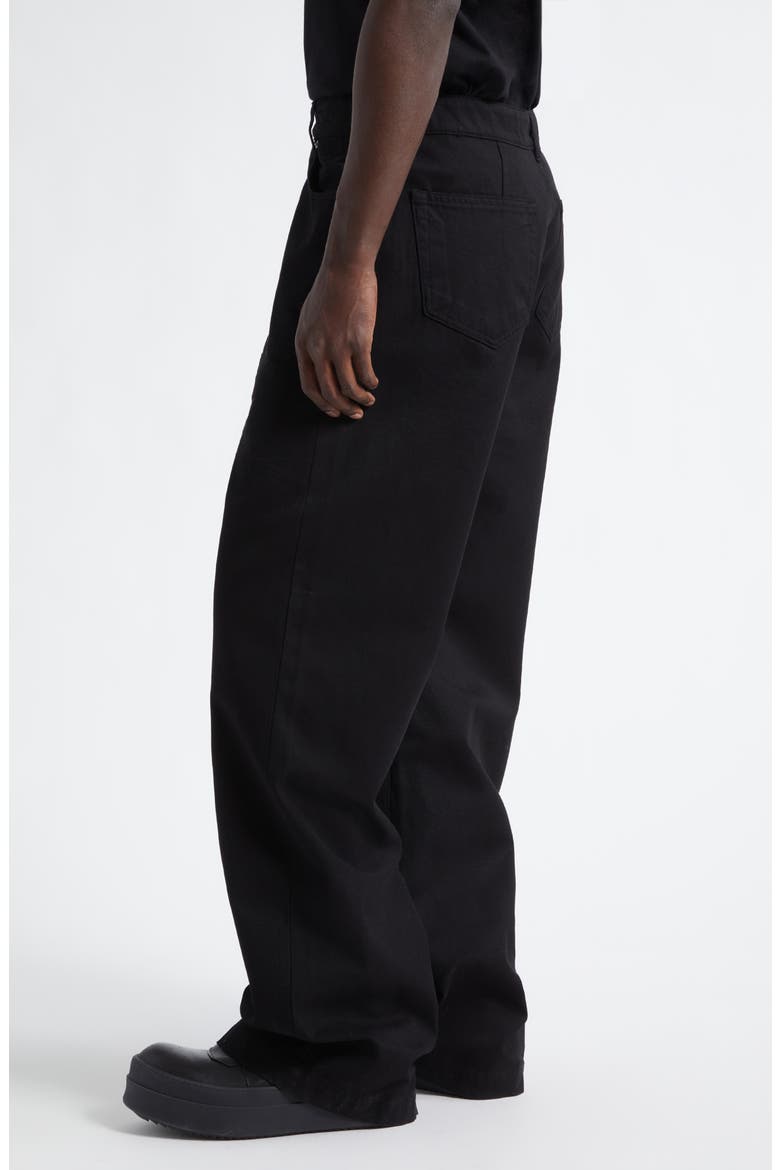 Geth Five-Pocket Wide Leg Jeans, Alternate, color, BLACK