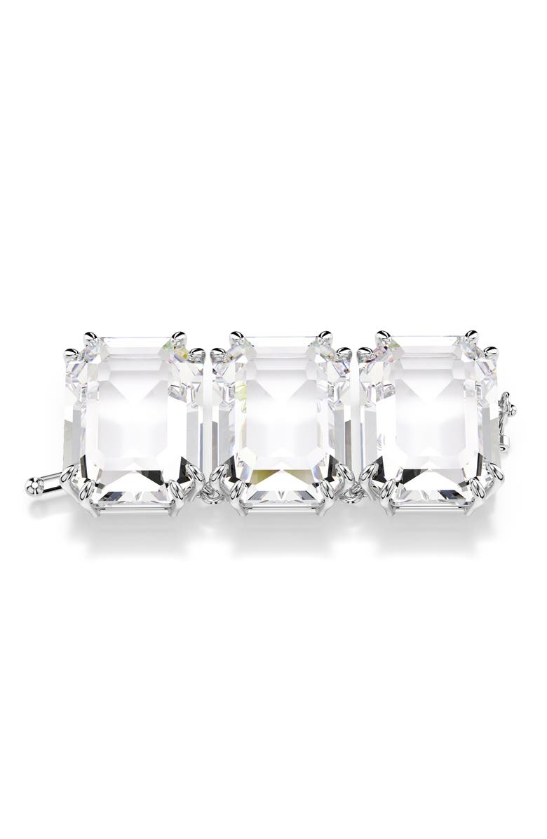 Swarovski Millenia Extender, Main, color, Rhodium/ White