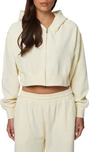 Good For Nothing Essential Cropped Zip Hoodie