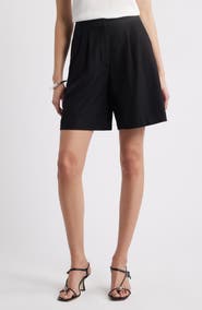 Nordstrom Pleat Front Trouser Shorts