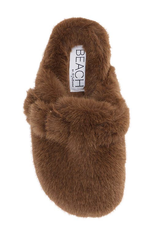 Matisse Portland Faux Fur Clog In Brown