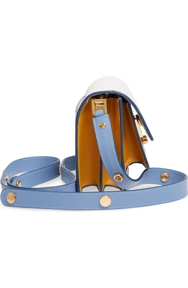 Marni Small Trunk Colorblock Leather Shoulder Bag, Alternate, color,