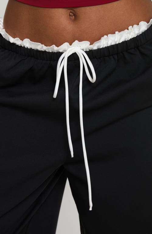 PRINCESS POLLY PRINCESS POLLY PILLY LACE DETAIL DRAWSTRING PANTS
