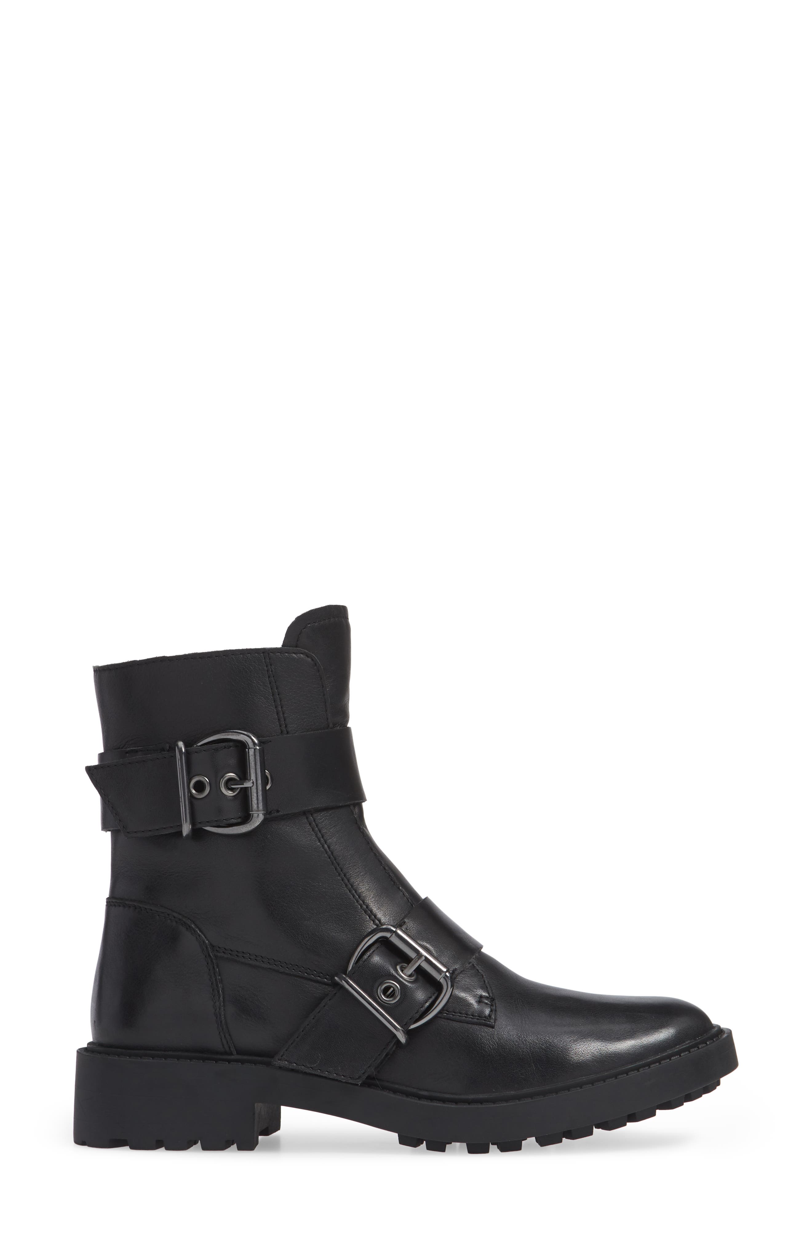 Teigan Moto Bootie, Alternate, color, BLACK LEATHER