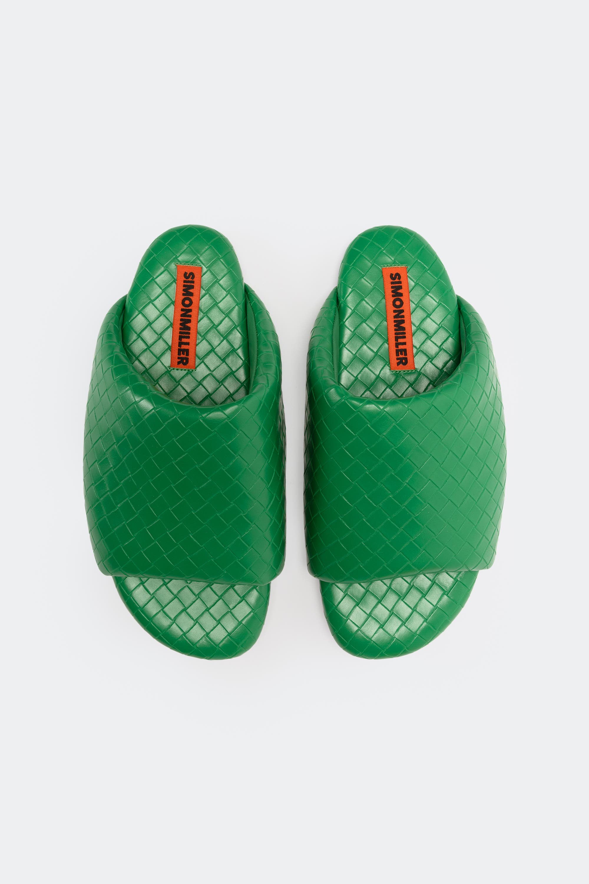 SIMONMILLER Woven Bubble Slide, Alternate, color, Gummy Green