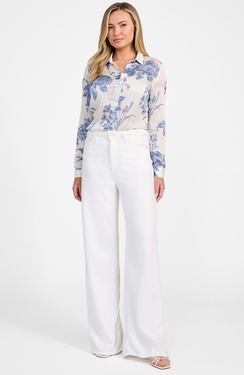 GUESS Clouis Floral Button-Up Shirt, Alternate, color, 