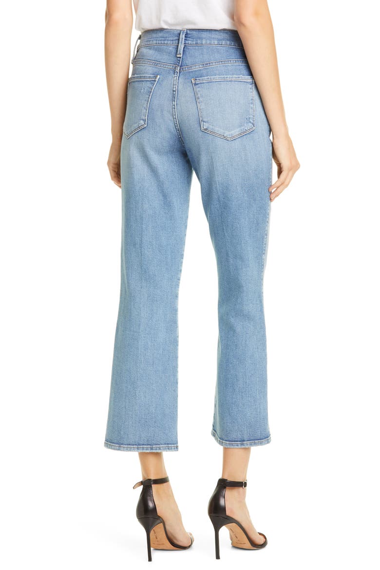 Le Sylvie High Waist Kick Boot Crop Jeans, Alternate, color, BOBBI