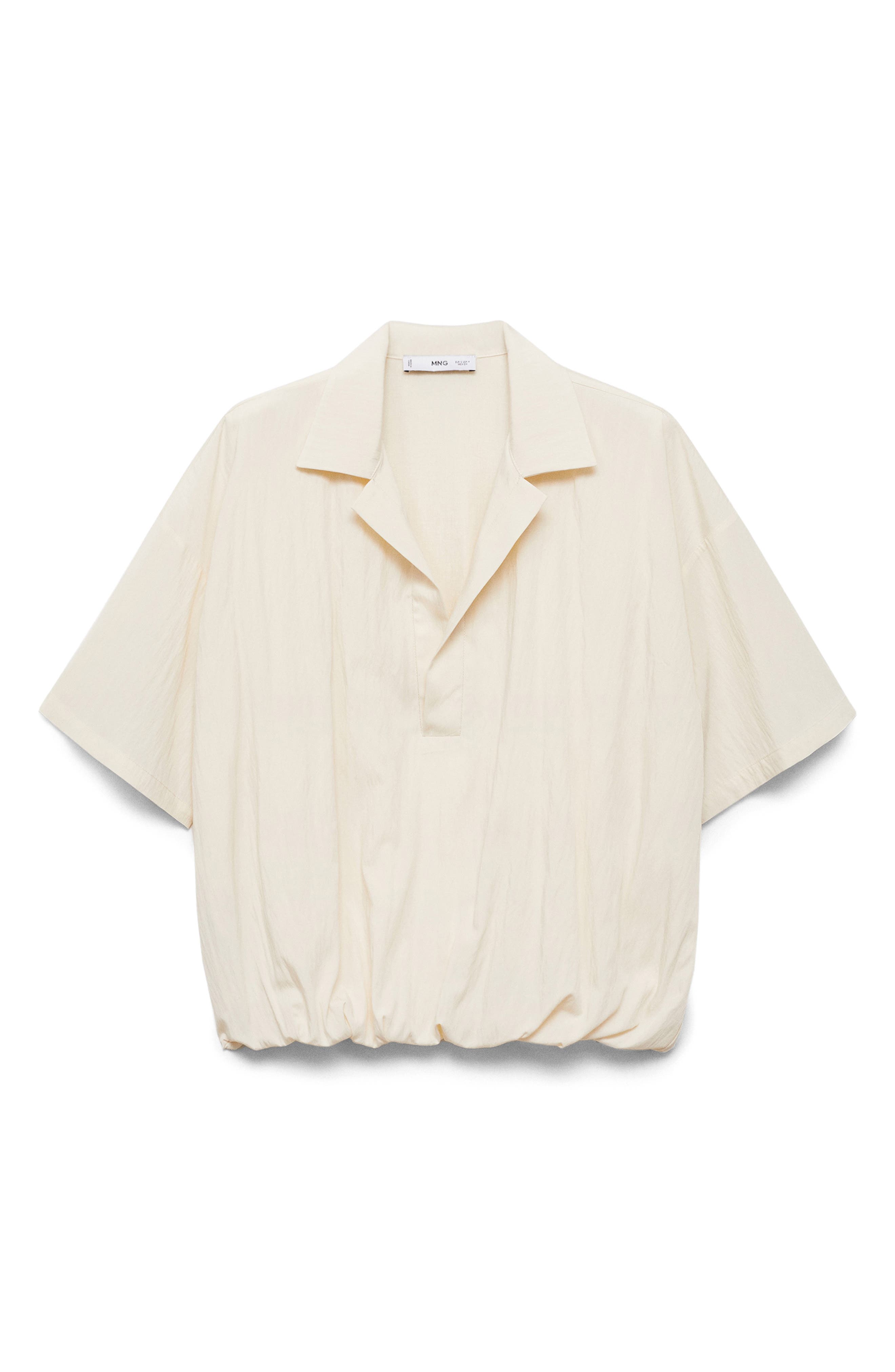 MANGO Puffed Cropped Shirt