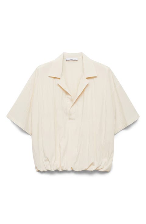 Puffed Cropped Shirt