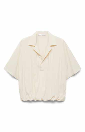 MANGO Puffed Cropped Shirt
