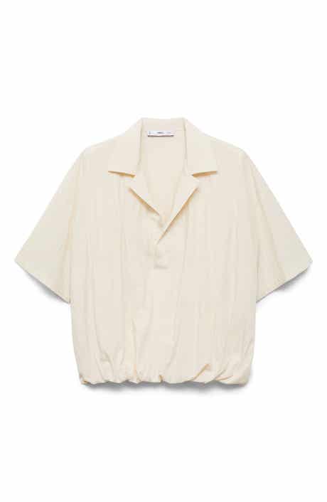 MANGO Puffed Cropped Shirt