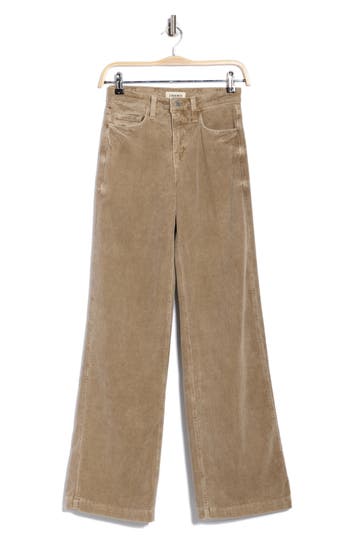 L'agence Scottie High Rise Wide Leg Jeans In Brown