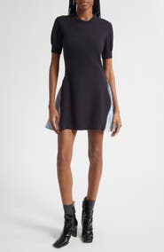3.1 Phillip Lim Mixed Media Cotton Blend Minidress