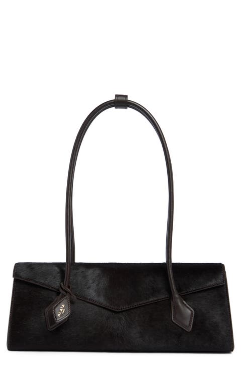 Medium Teckel Flap Calf Hair Shoulder Bag