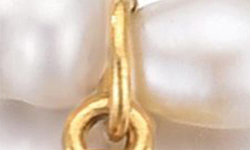 Adornia Freshwater Pearl Initial Charm Bracelet In Gold