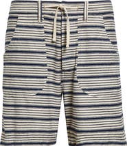 Double RL Indigo Stripe Jersey Shorts