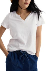 Seasalt Cornwall Kellow V-Neck Organic Cotton T-Shirt
