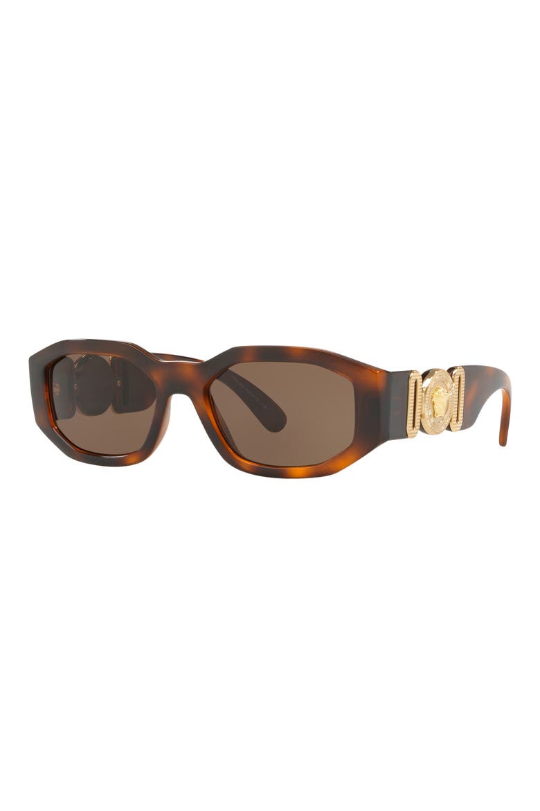 55mm Biggie Sunglasses, Alternate, color, HAVANA / DARK BROWN