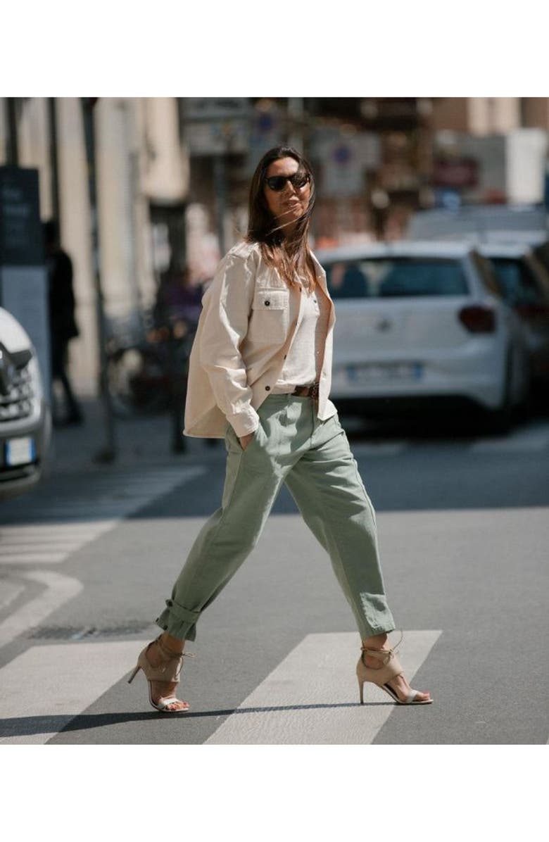 Fortela Bonniet Herringbone Shirt, Alternate, color, Off White