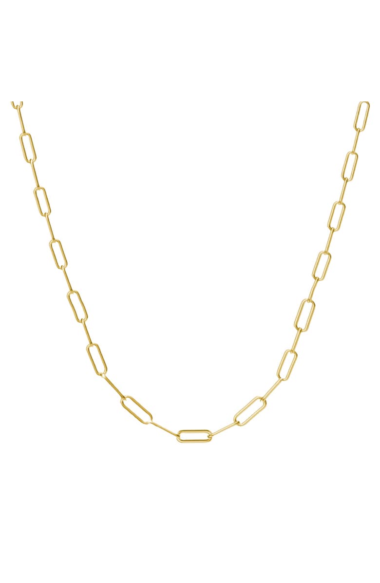 Donatello Gian Gold-Plated 2.5MM Thin Paperclip Necklace, Main, color, 