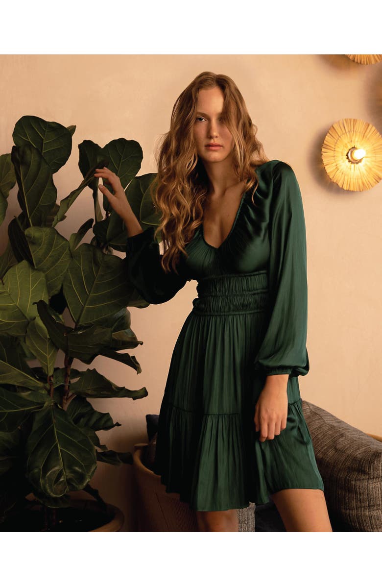 Belle & Bloom Serendipity Long Sleeve Dress, Alternate, color, Dark Green