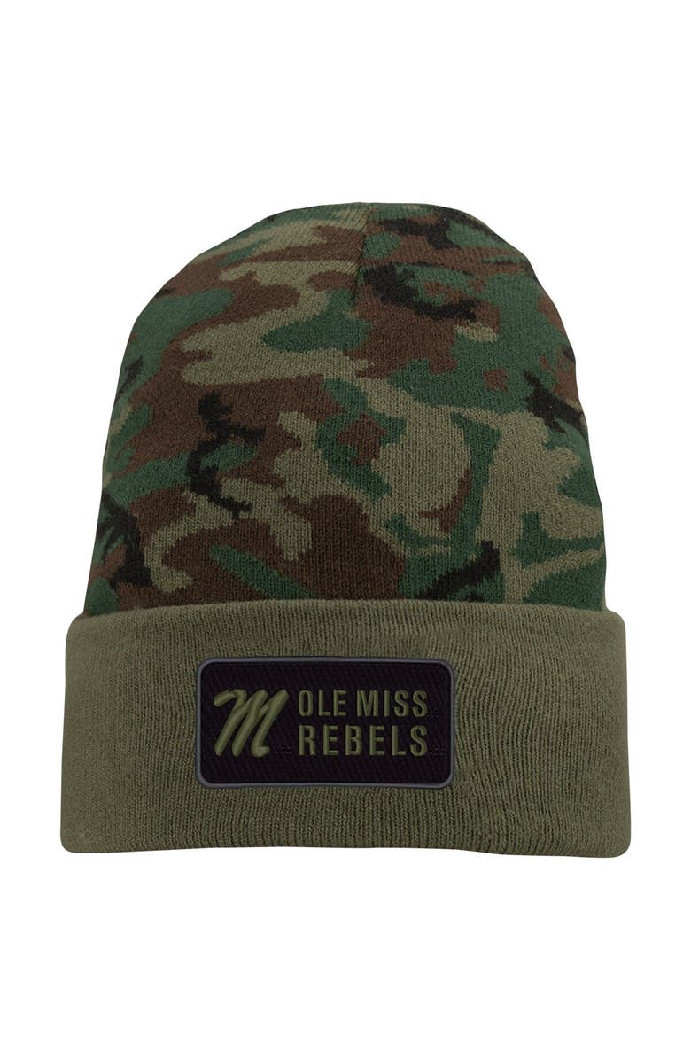 Nike Men's Nike Camo Ole Miss Rebels Military Pack Cuffed Knit Hat, Main, color, Camo