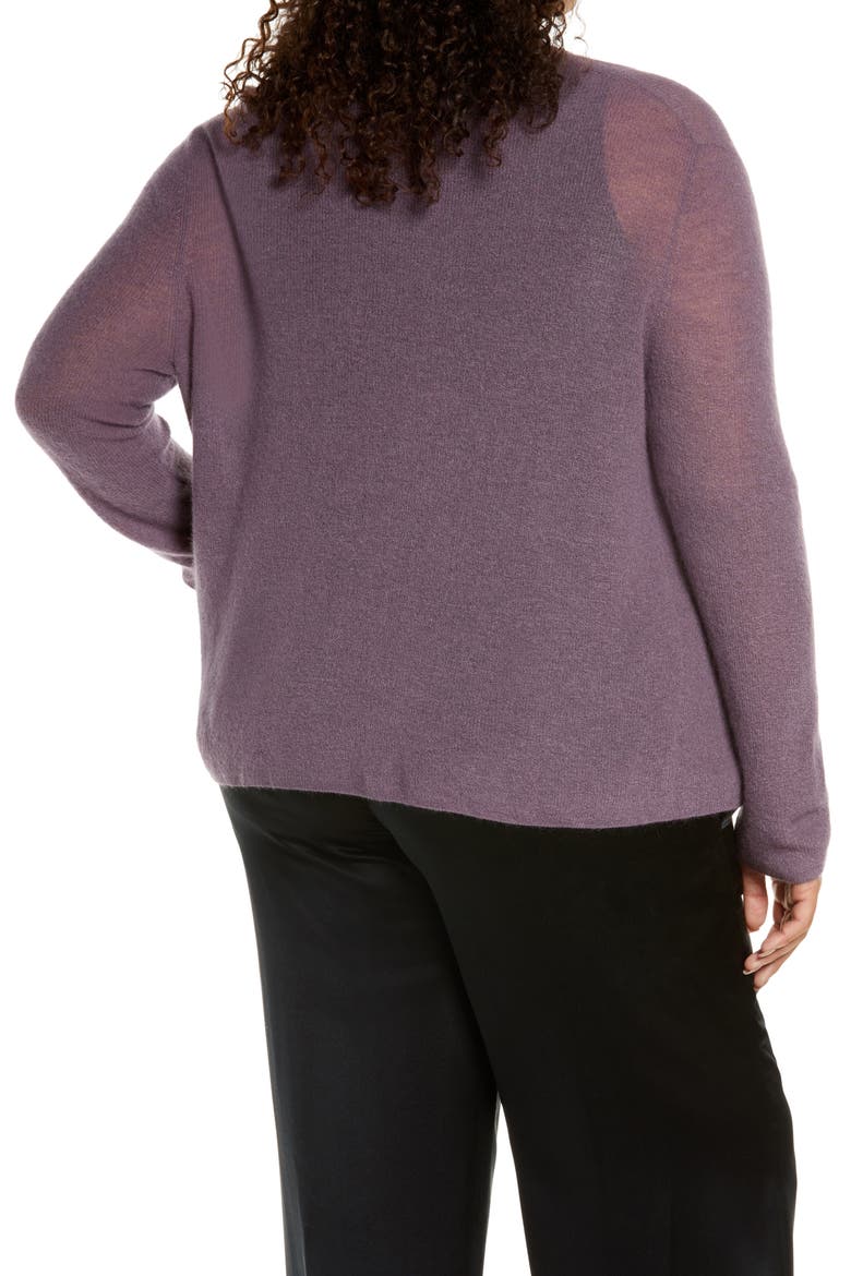 Wool & Mohair Blend Open Cardigan, Alternate, color, FIG