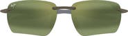 Maui Jim Ho’okipa Ultra G 65mm Oversize PolarizedPlus2® Rectangular Sunglasses