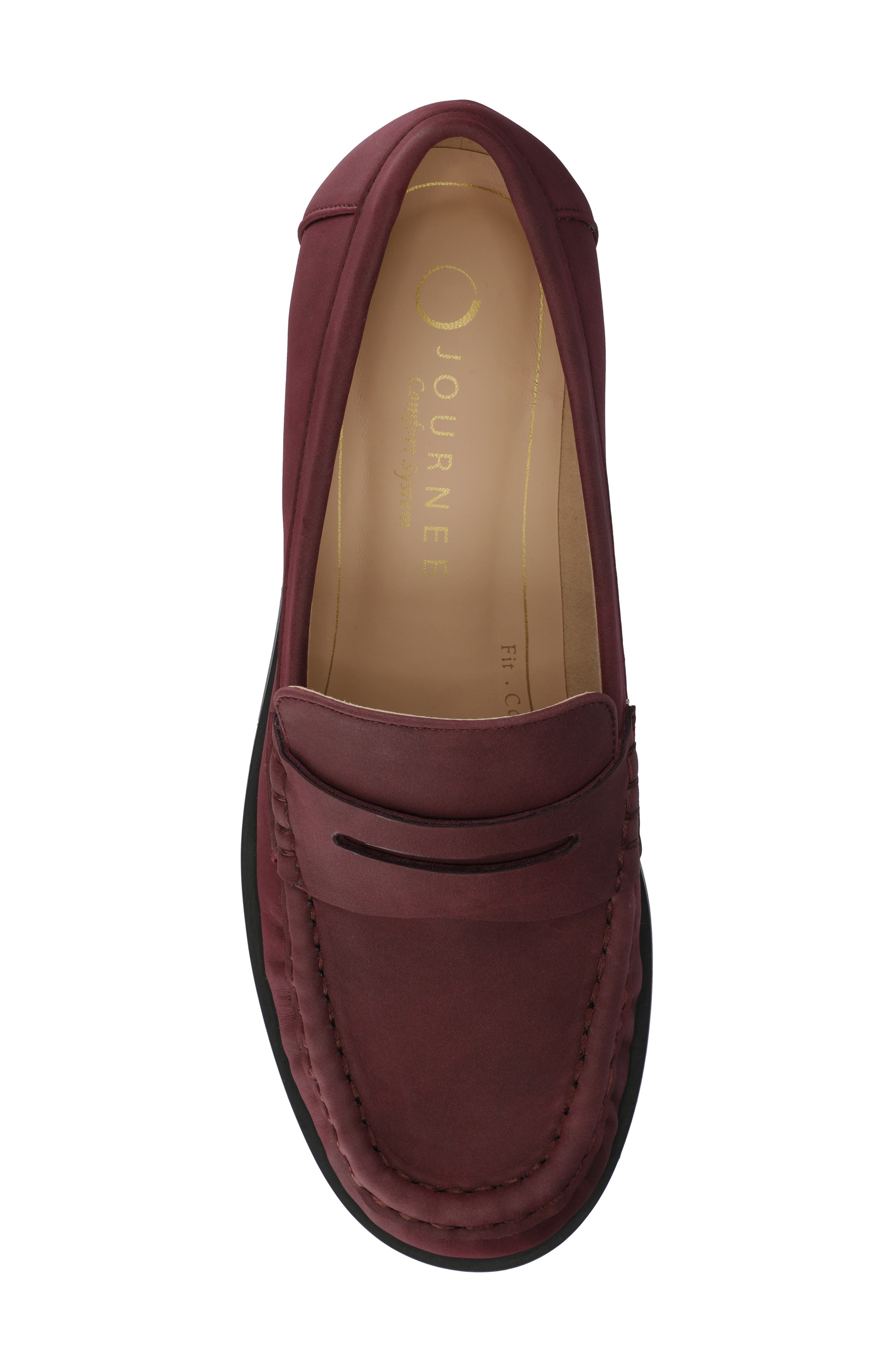 Danna Ruched Loafer, Alternate, color, OXBLOOD