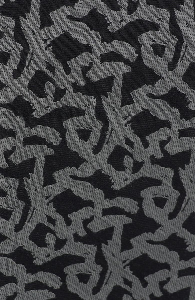 KARL LAGERFELD PARIS Abstract Sketch Tie, Alternate, color, Black/ Silver