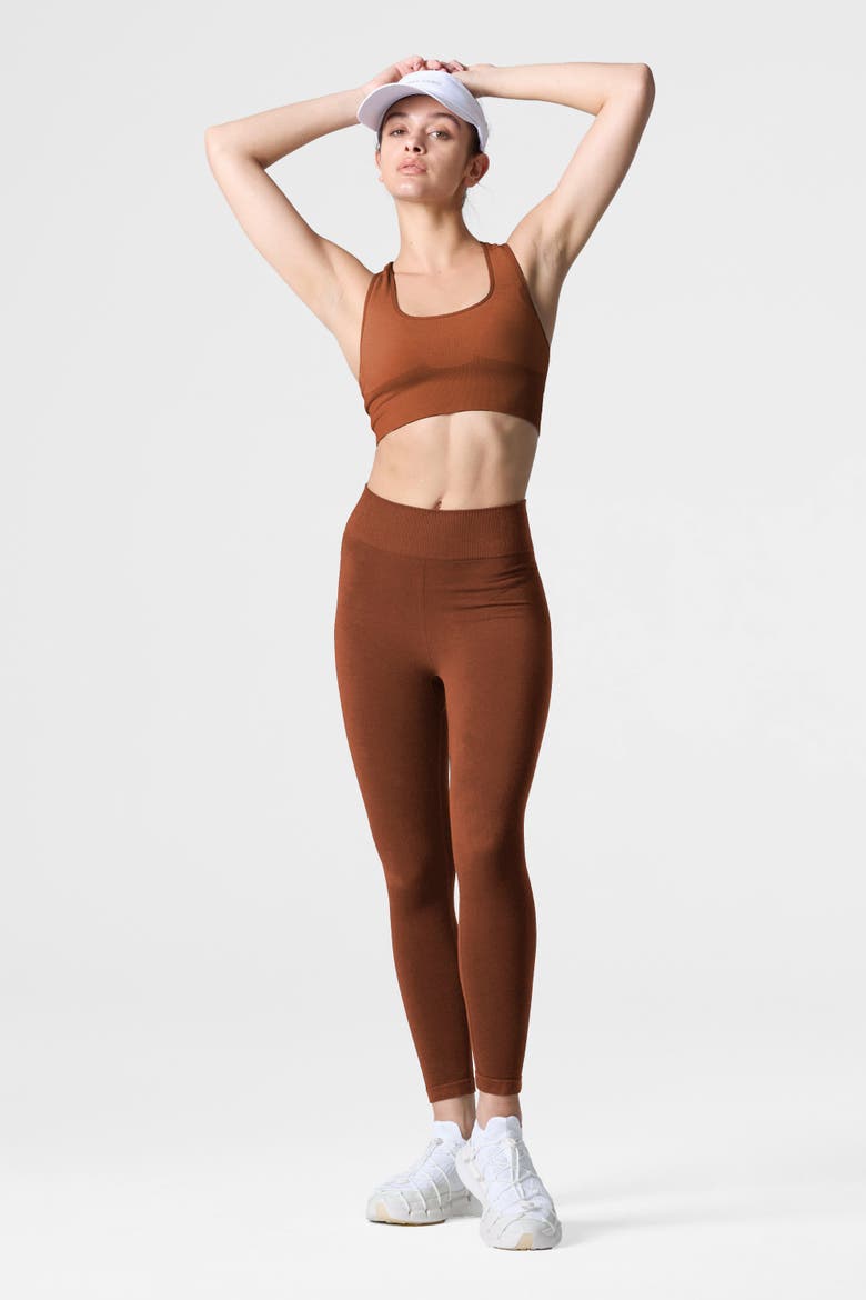 Women's Tech Merino Medium Pressure Base Layer Legging, Alternate, color, Cappuccino