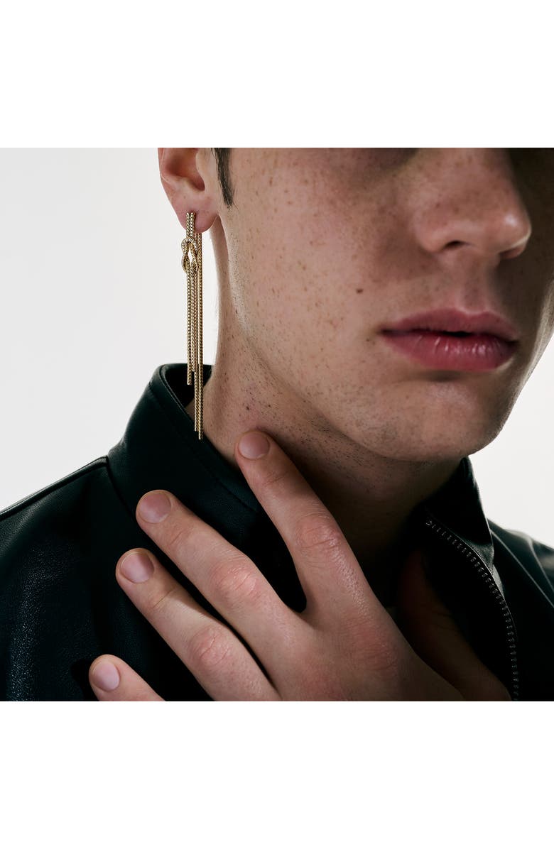 John Hardy Love Knot Drop Earrings, Alternate, color, Gold