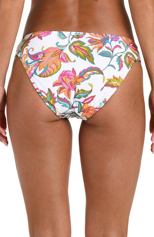 Sunshine 79 Wild Vines Shirred Side Bikini Bottoms In Multi