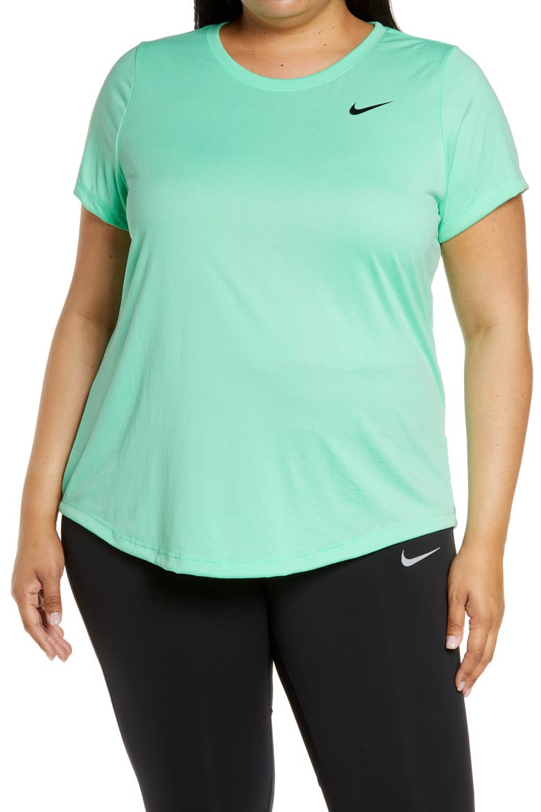 Dri-FIT Legend T-Shirt, Main, color, GREEN GLOW/ BLACK