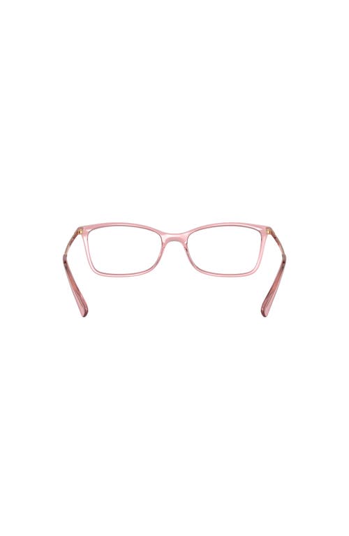Vogue Eyewear 54mm Rectangle Optical Glasses In Pink