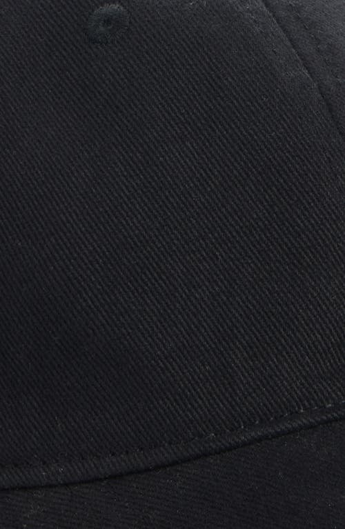 Acne Studios Carliy Embroidered Back Logo Adjustable Baseball Cap In Black