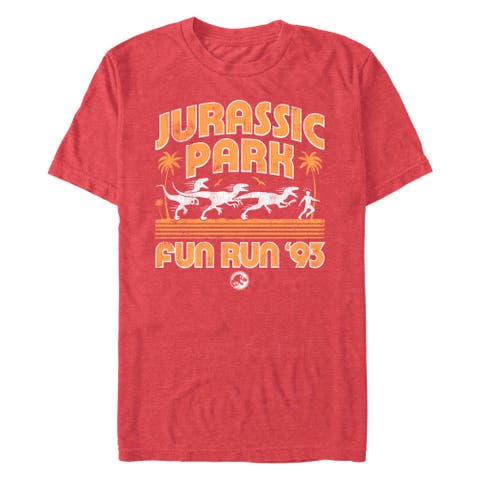 Men's Jurassic Park Small Dinos Fun Run  Graphic T-Shirt