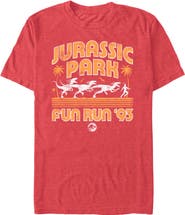 Jurassic Park Men's Jurassic Park Small Dinos Fun Run Graphic T-Shirt