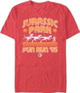 Jurassic Park Men's Jurassic Park Small Dinos Fun Run Graphic T-Shirt