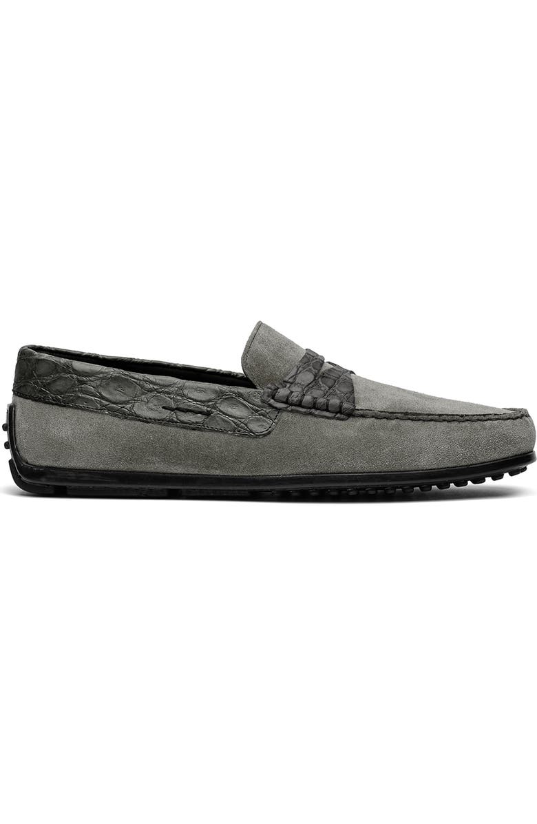 Zelli Italia Monza Driving Loafer, Main, color, Grey